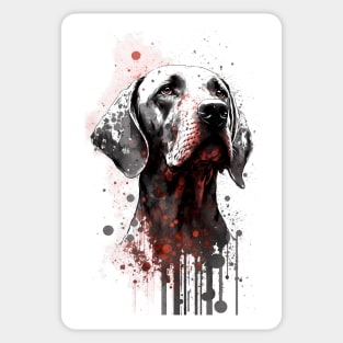 Vizla Dog Portrait Sticker